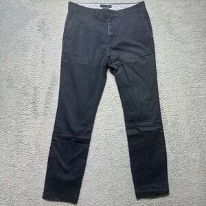Tommy Hilfiger Navy Blue Slim Fit Coupe Etroite Pants Mens Size 32X32 Faded‎